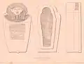 Dibujo de Jean-Joseph-Léandre Bargès en 1856