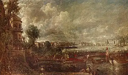 La apertura del puente de Waterloo, de Constable.