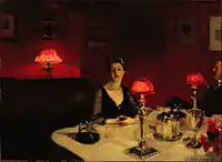 Le verre de porto, 1884, óleo sobre lienzo, 51.4 x 66.7 cm,  De Young Museum, San Francisco.