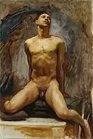 Thomas E. McKeller, 1917—20, óleo sobre lienzo, 125.73 x 84.45 cm, Museo de Bellas Artes (Boston).