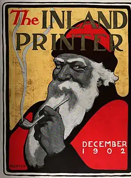 Diciembre de 1902 portada de la revista The Inland Printer.