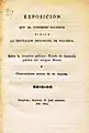 Informe de la "Diputación Provincial de Navarra" al Congreso de los Diputados (1820)