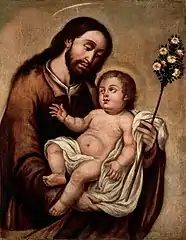 San José con el Niño en brazos (1700) José de Zurita