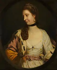 Lady Sondes, 1764, lienzo de Joshua Reynolds.