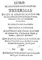 Libro de los prodigiosos baños de Tiermas (1713)