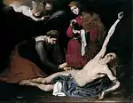San Sebastián curado por las santas mujeres, de José de Ribera, 1621.
