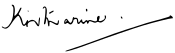 Firma de Catalina de Kent