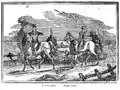 Rapto de un negro libre, en los estados libres de los EE. UU. para ser vendidos a la esclavitud en el Sur, de un almanaque abolicionista y antiesclavista de Boston de 1834.