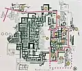 Plano del palacio de Cnosos (isla de Creta, actual Grecia), ca. 1650-1450 a. C.