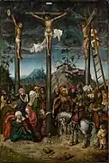Lucas Cranach el Viejo (c. 1505-c. 1520). Crucifixión (en alemán Kreuzigung).