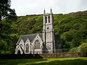 Abadía de Kylemore, neogótica.