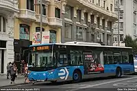 Línea 2 en Gran Vía (Madrid), agosto de 2021.
