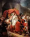 La duquesa de Borgoña arrestada a las puertas de Brujas.