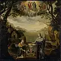 La France apportant la foi aux Hurons de la Nouvelle-France (1670) Convento de las Ursulinas de Quebec (Canadá)