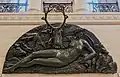 La Ninfa de Fontainebleau, de Benvenuto Cellini, ca. 1542-1545, hoy en el Museo del Louvre. Se inspiró en el fresco de Rosso Fiorentino, hoy destruido. -Fran Bautista Querol, La ninfa de Fontainebleau, Universidad de Valencia-