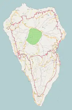 Risco de La Concepción ubicada en La Palma