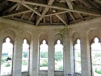 Belvedere en la última planta  de la torre oriental