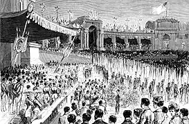 El festival patriótico del 50.º de la independencia belga, 16 de agosto de 1880