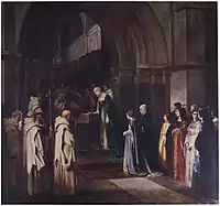 La reina Isabel la Católica en la Cartuja de Miraflores
