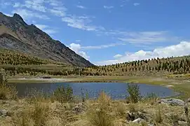 Laguna Radián, vista hacia el sur.