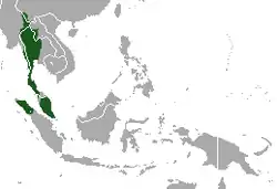 Distribución del gibón lar