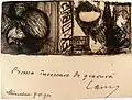 Mi primer intento de grabado, ex libris de 1901