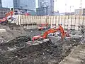 Construcción en marzo de 2014.