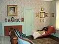Dormitorio de la década de 1890, sitio histórico nacional James A. Garfield