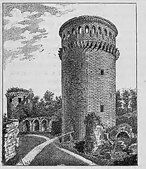 La mazmorra, grabado de Augusto Manuel Hotin, 1891.