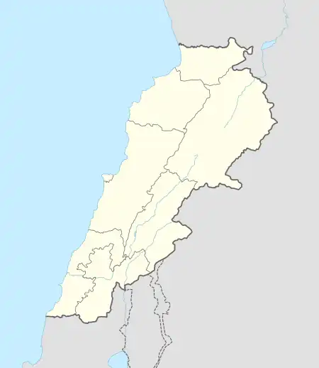 Arsal ubicada en Líbano