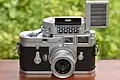 Leica M3 chrome Singlestroke con Leica-Meter M y Elmar f=5cm 2,8