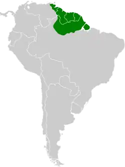Distribución geográfica del trepatroncos listado.
