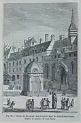 Estatua Monsieur Legris, según un grabado de Jean Marot, Las calles del viejo París, Victor Fournel, 1879.