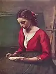 Jean-Baptiste-Camille Corot: Jeune fille lisant, 1845-1850