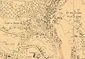 Casas y fincas de Lifta en 1943.