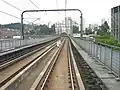 Tramo elevado de la línea