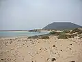 Playa de la Concha en la Isla de Lobos