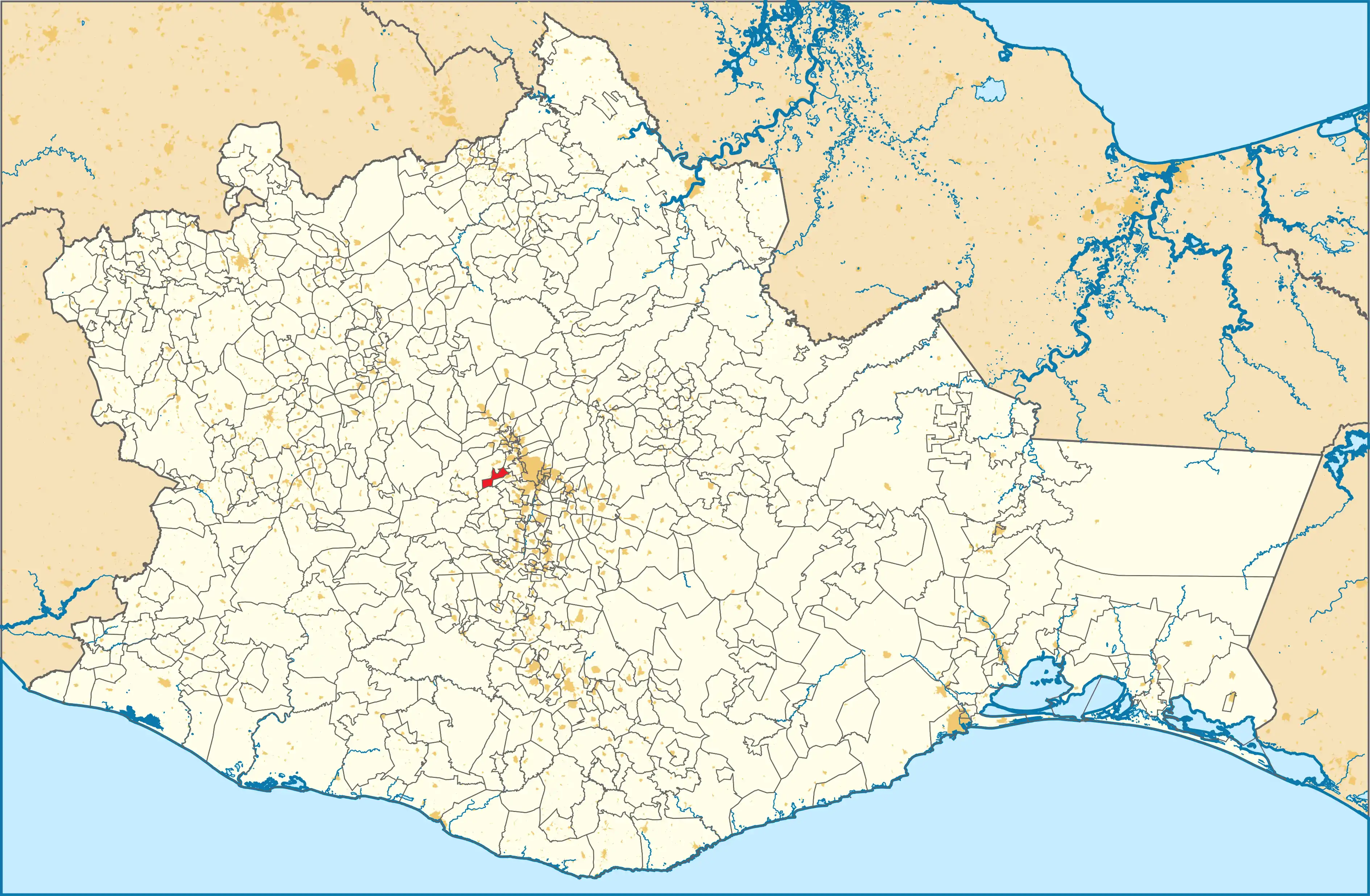 Localización Municipio de San Andres Ixtlahuaca Oaxaca México