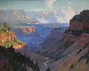 Looking across the Grand Canyon by Edward Henry Potthast