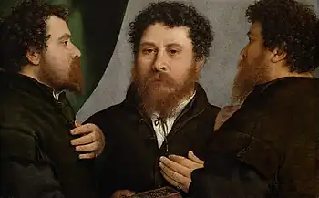 Orfebre visto desde tres posiciones, Lorenzo Lotto,1530, Museo de Historia del Arte de Viena.