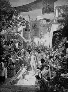 Louis Chalon. Friné en las fiestas Eleusinias. 1901.