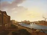 Una vista de París y el Sena