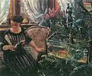 Dama con pecera (1911), 74 x 90.5 cm., Österreichische Galerie
