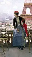 Dama en la Exposición Universal de París (1889).