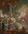 El anuncio del ángel a Zacarías (1786), Iglesia de Santa María, Viana.