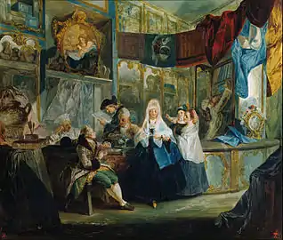 La tienda de Geniani (1772)Museo Lázaro Galdiano.