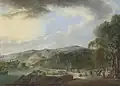 Vista del arenal de Bilbao, de Luis Paret, 1784.