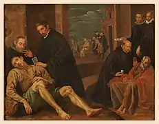 La ronda del pan y el huevo, por Luis Tristán, 1624.