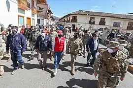 Ministro de Defensa Walter Martos supervisa labor del Ministerio de Salud durante la Operación Tayta en San Ignacio de la Frontera, Cajamarca.
