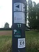 Señalización del camino de Matías.